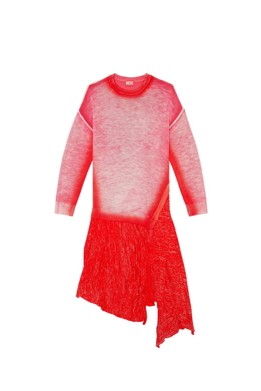 Damen Diesel Pullover | M-Kimolos Rosa/Rot