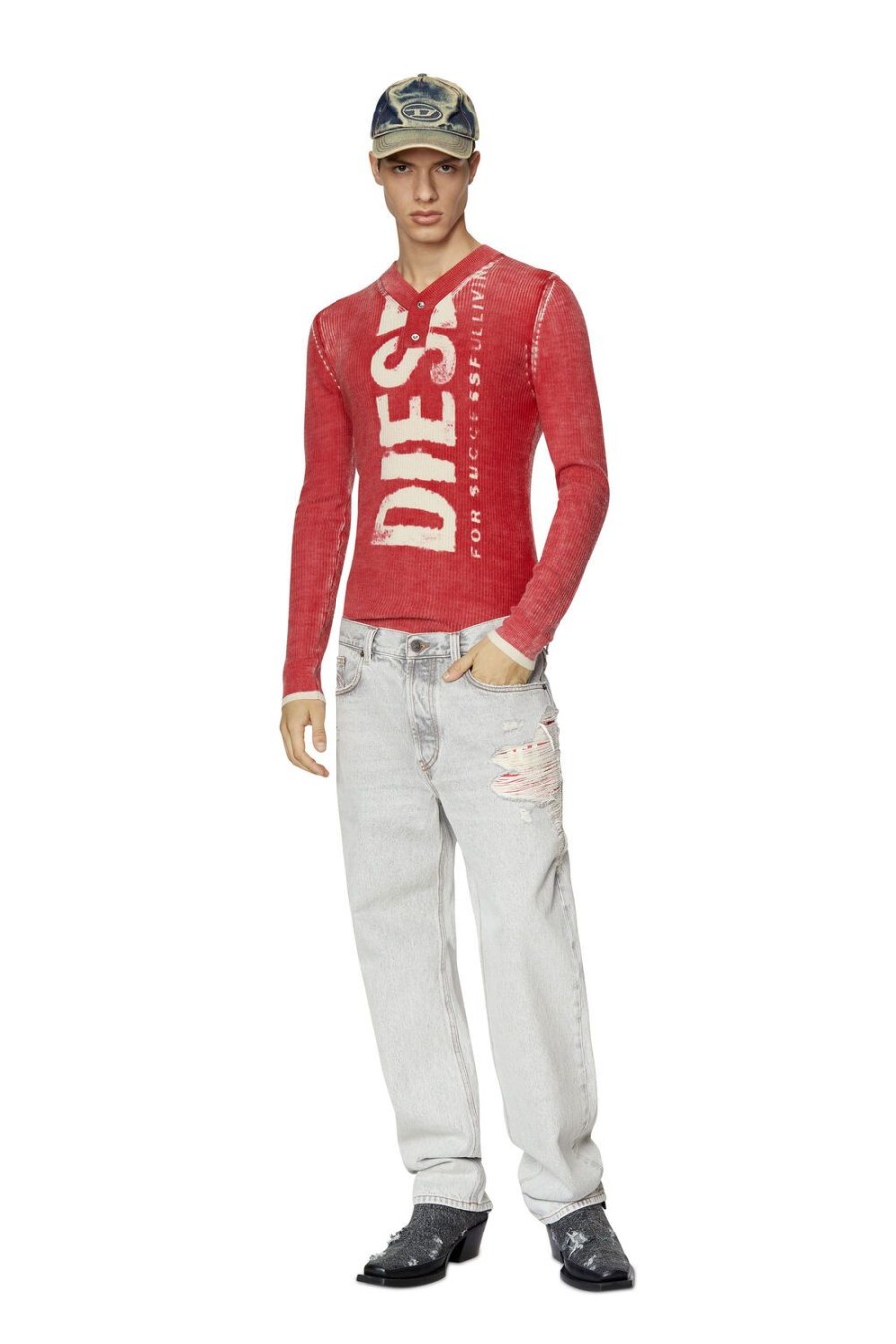 Herren Diesel Pullover | K-Atullus Rot