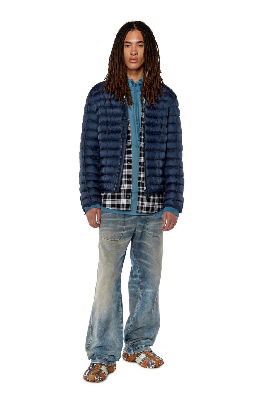 Herren Diesel Jacken | W-Hawkyl Blau