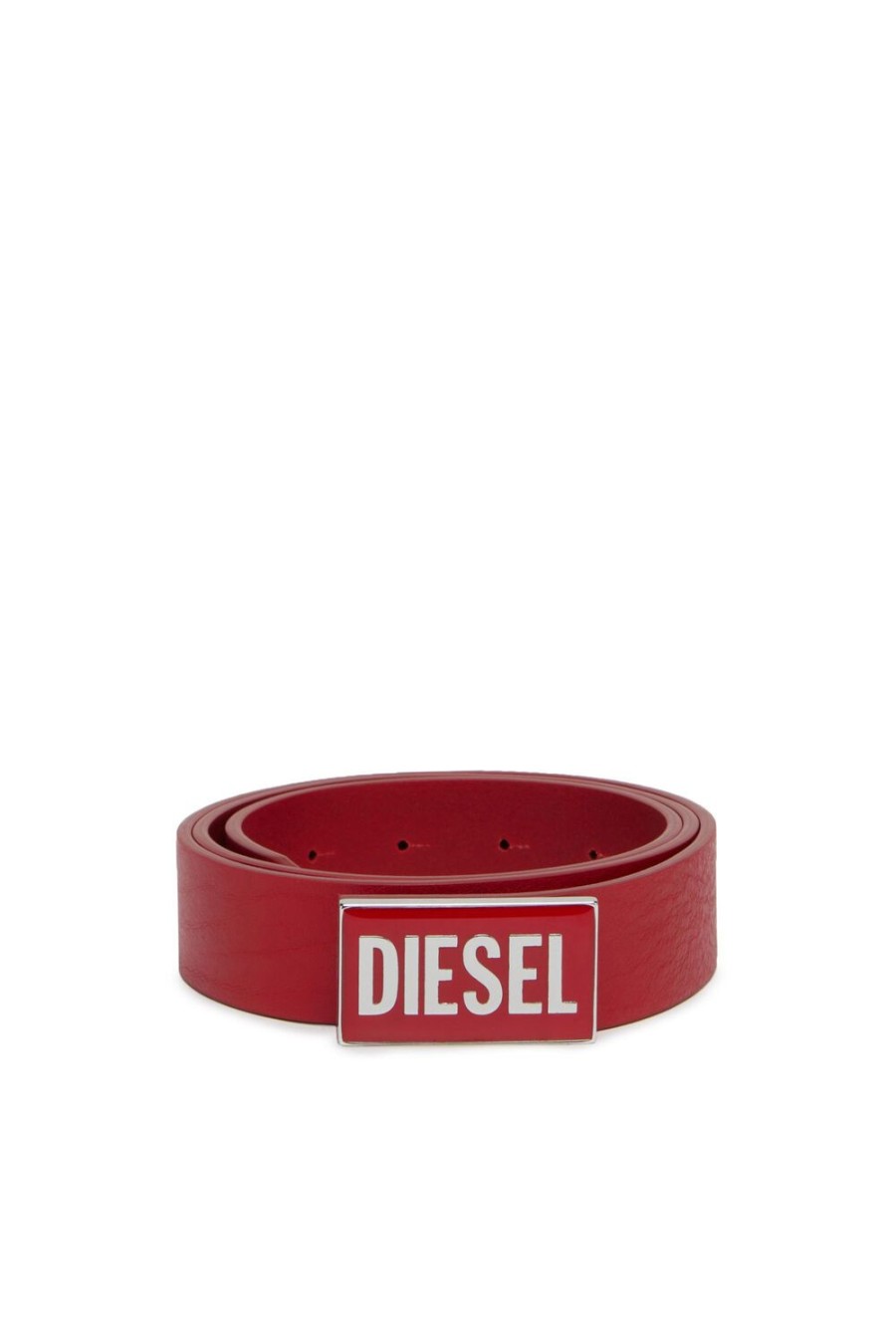 Damen Diesel Gurtel | B-Glossy Rot