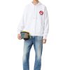 Herren Diesel Sweatshirts | Lr-S-Girk-Hood-Vic Weis