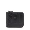 Herren Diesel Geldbeutel | Dsl 3D Bi-Fold Coin Zip Xs Schwarz