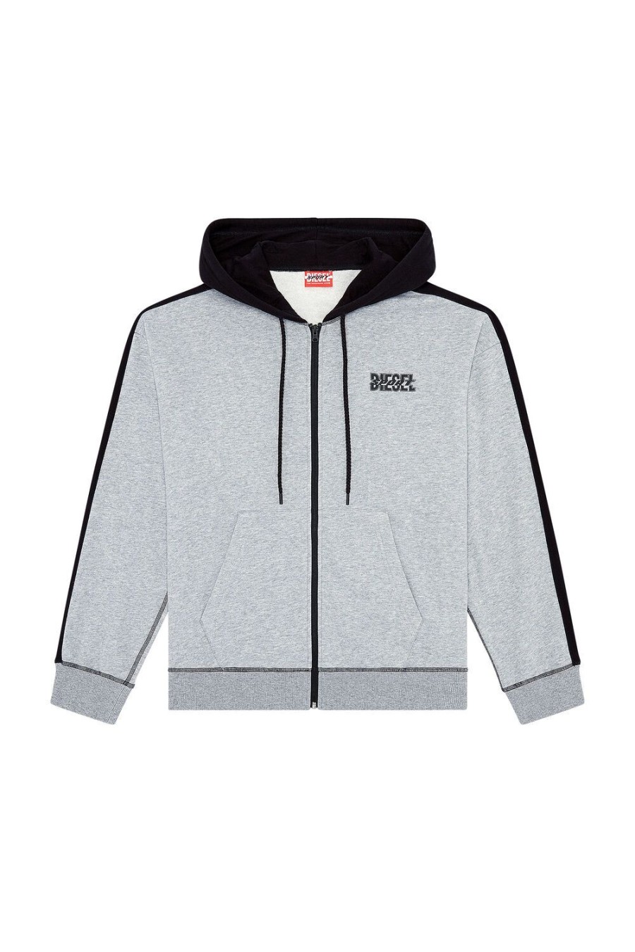 Herren Diesel Sweatshirts | Amst-Abram-Ht32 Grau/Schwarz