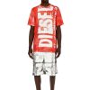 Herren Diesel T-Shirts | T-Just-G12 Rot