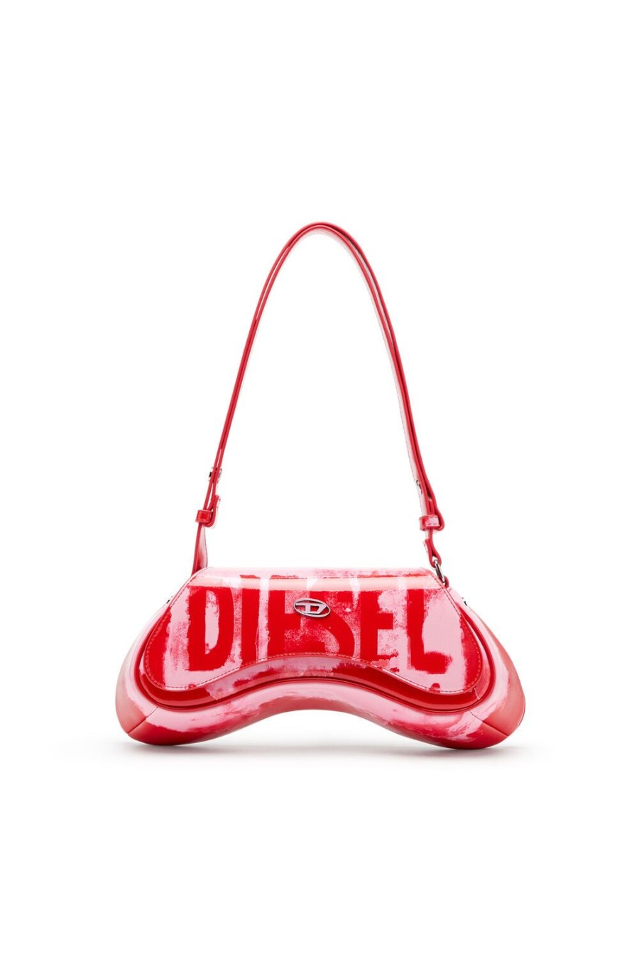 Damen Diesel Schultertaschen | Play Crossbody Rosa/Rot