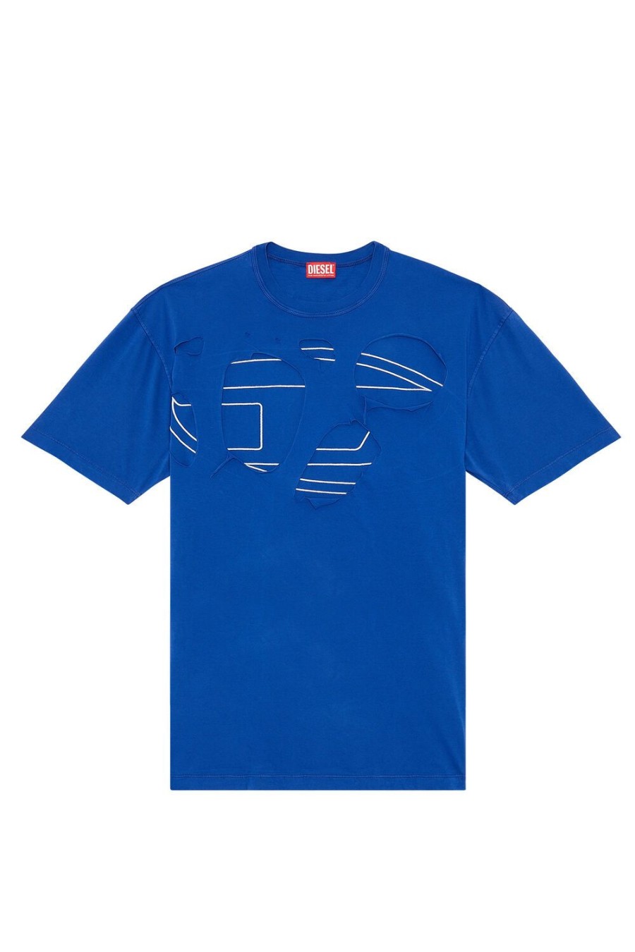 Herren Diesel T-Shirts | T-Strapoval Blau