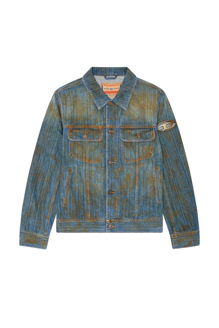 Herren Diesel Jacken | D-Barcy-Fsc Hellblau