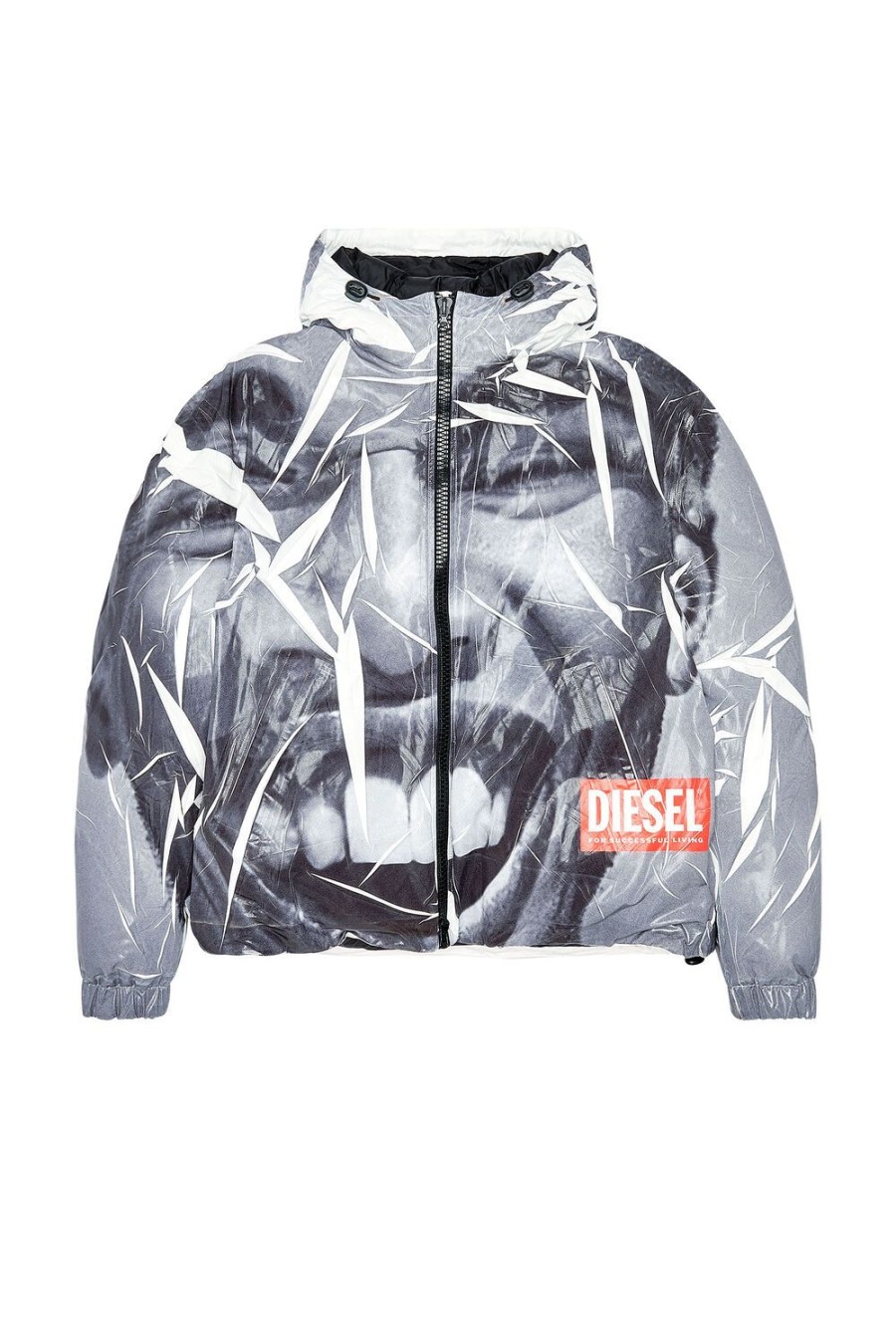 Herren Diesel Jacken | J-Thoot Grau/Weiss