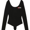 Damen Diesel Unterwasche | Uftk-Body-Ls Schwarz