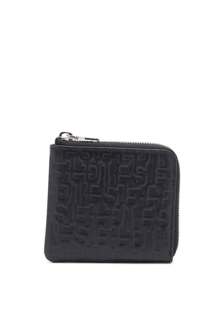 Herren Diesel Geldbeutel | Pc Monogram Card Holder Pouch Schwarz