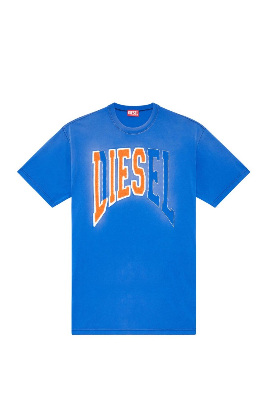 Herren Diesel T-Shirts | T-Wash-N Blau