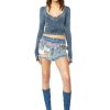 Damen Diesel Hosen Und Shorts | De-Monker Hellblau