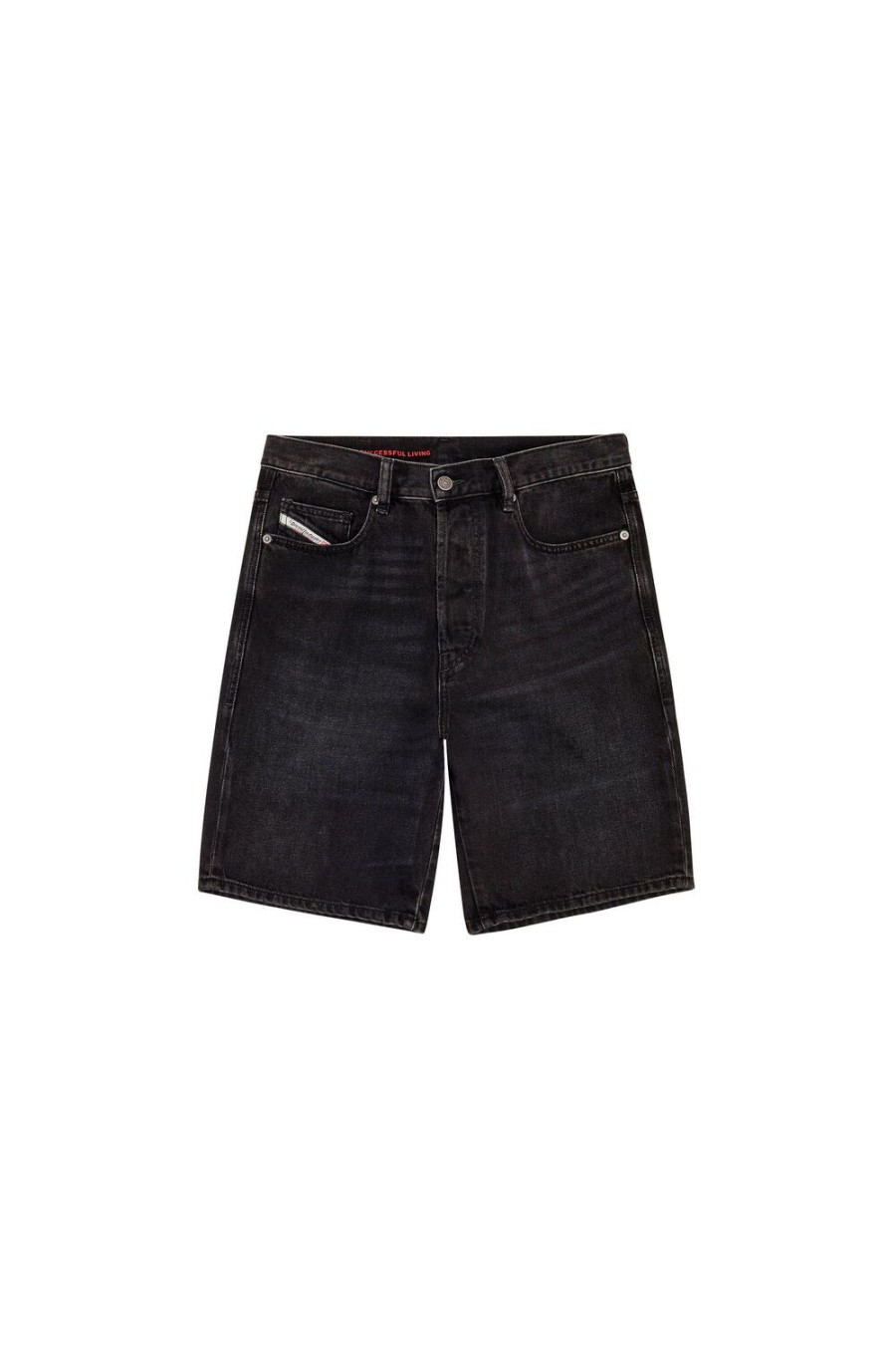 Herren Diesel Hosen Und Shorts | Regular-Short Schwarz/Dunkelgrau