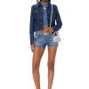 Damen Diesel Hosen Und Shorts | De-Lyla-Sh-Fsc Mittelblau