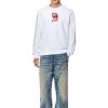 Herren Diesel Sweatshirts | S-Ginn-N1 Weis