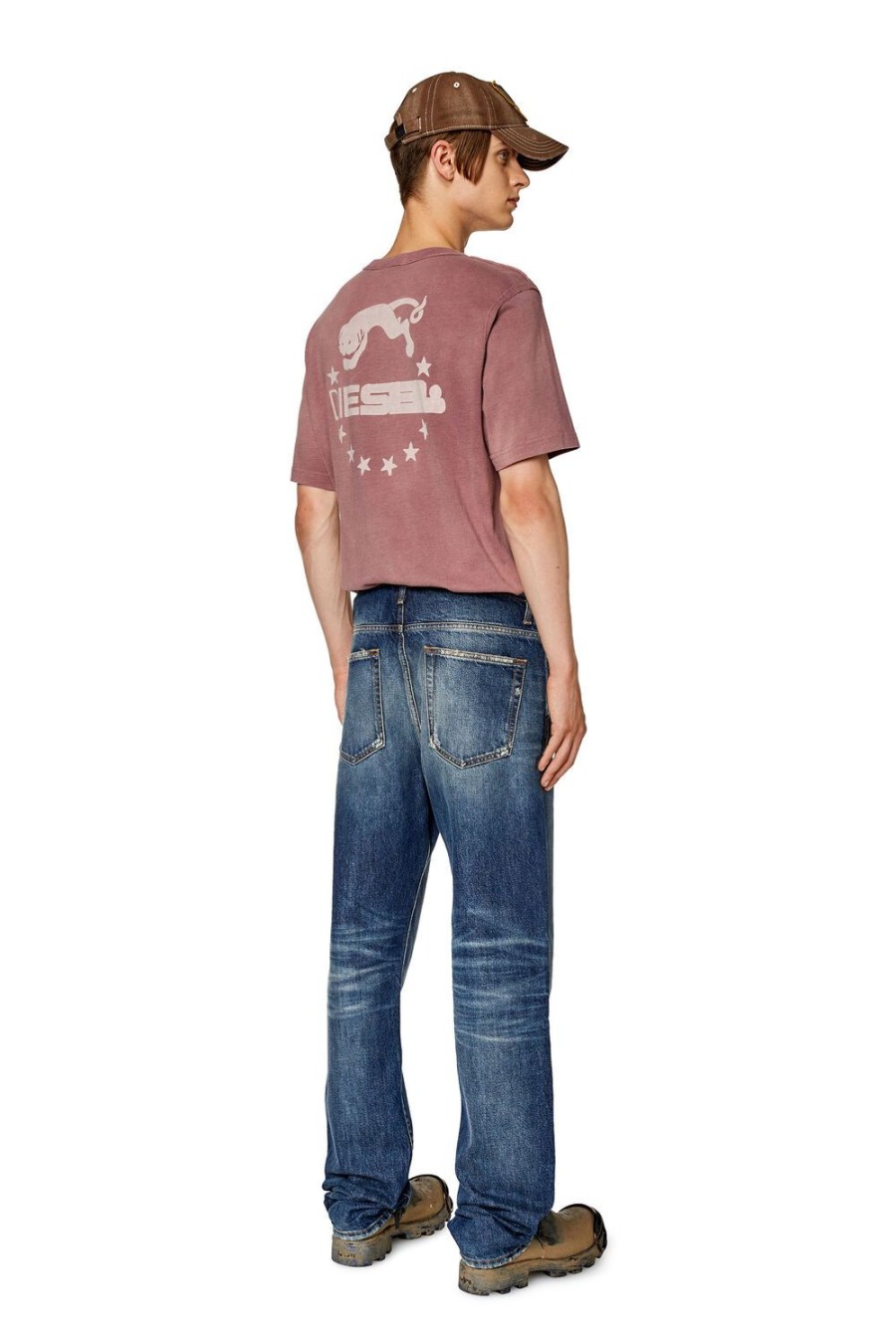 Herren Diesel T-Shirts | T-Just-Rw Violett