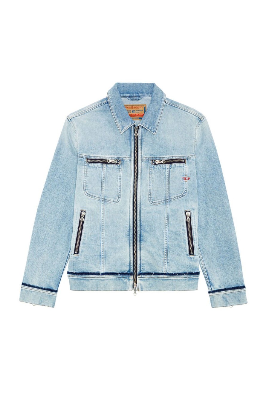 Herren Diesel Jacken | D-Barcy-Re Hellblau