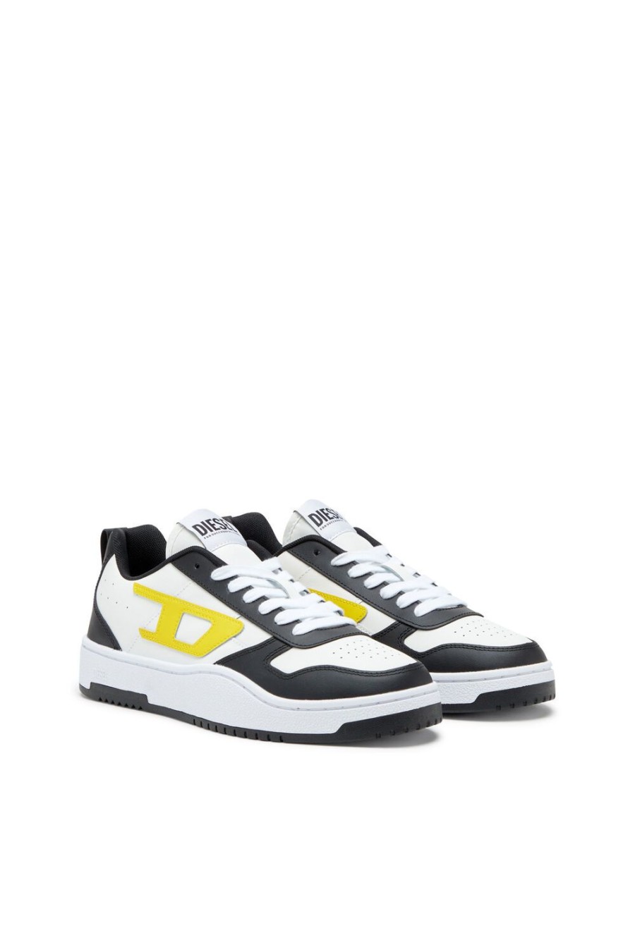 Herren Diesel Sneakers | S-Ukiyo V2 Low Weiss/Gelb