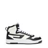 Herren Diesel Sneakers | S-Ukiyo V2 Mid Weiss/Schwarz