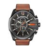 Herren Diesel Uhren | Dz4343 Mega Chief Braun