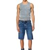 Herren Diesel Hosen Und Shorts | Slim-Short Mittelblau