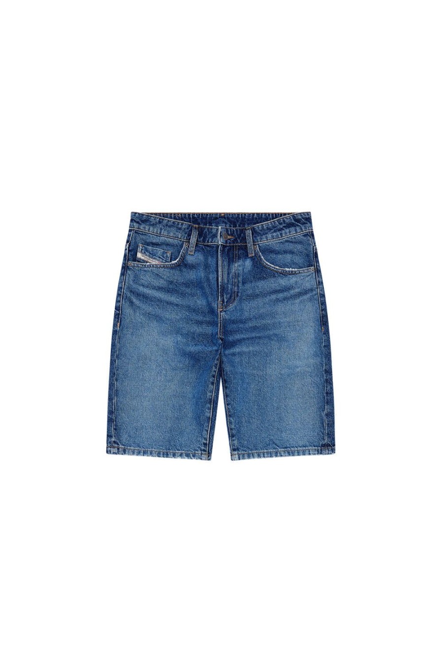 Herren Diesel Hosen Und Shorts | Slim-Short Mittelblau