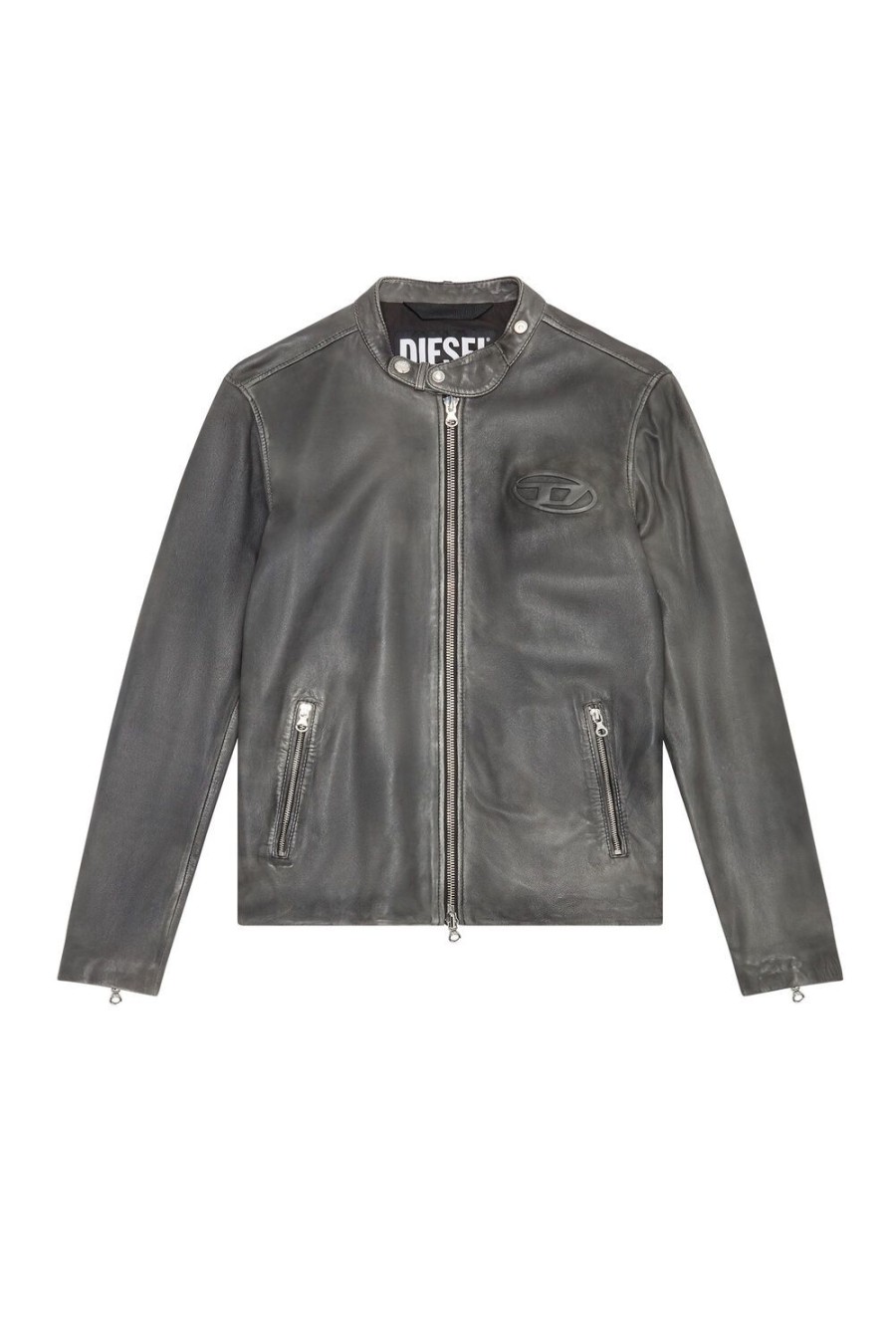 Herren Diesel Jacken | L-Metal-Treat Schwarz