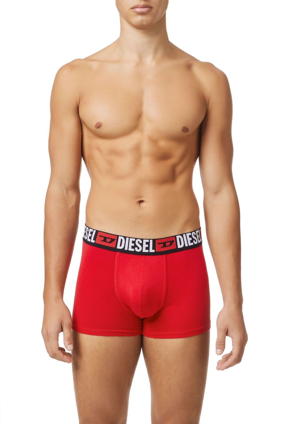 Herren Diesel Unterwasche | Umbx-Damienthreepack Rot/Grau