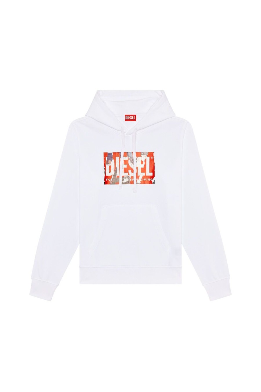 Herren Diesel Sweatshirts | S-Ginn-Hood-L4 Weis