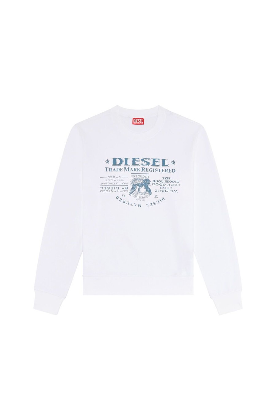 Herren Diesel Sweatshirts | S-Ginn-L2 Weis