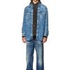 Herren Diesel Hemden | D-Ocean Mittelblau