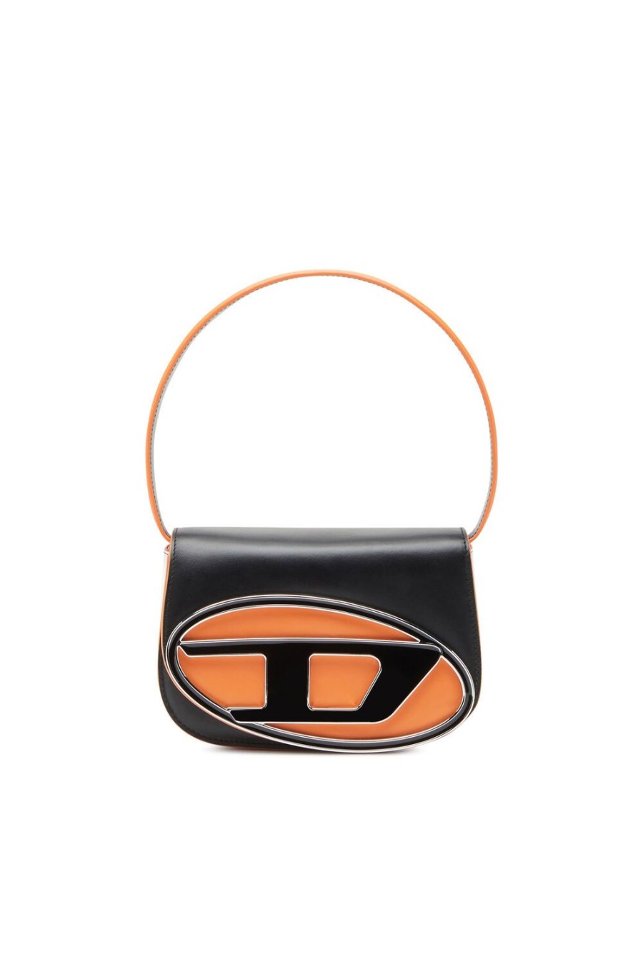 Damen Diesel Schultertaschen | 1Dr Schwarz/Orange