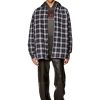 Herren Diesel Jacken | S-Dewny-Double-Check-A Schwarz/Weiss