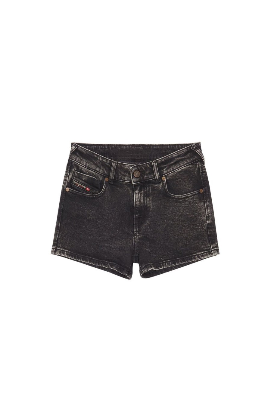 Damen Diesel Hosen Und Shorts | De-Lyla Short Pants Schwarz/Dunkelgrau