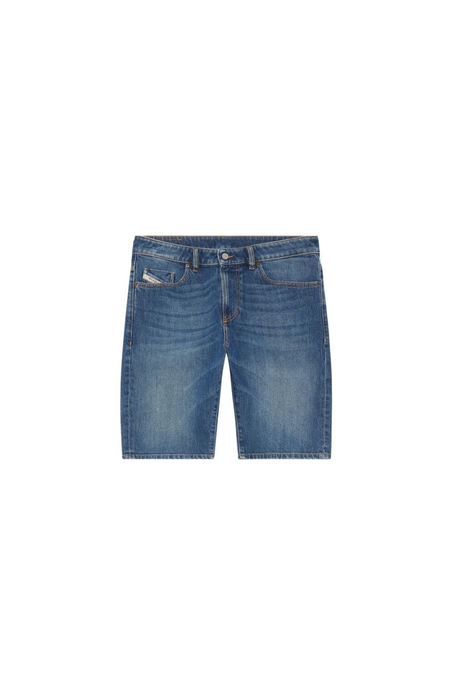 Herren Diesel Hosen Und Shorts | Slim-Short Mittelblau