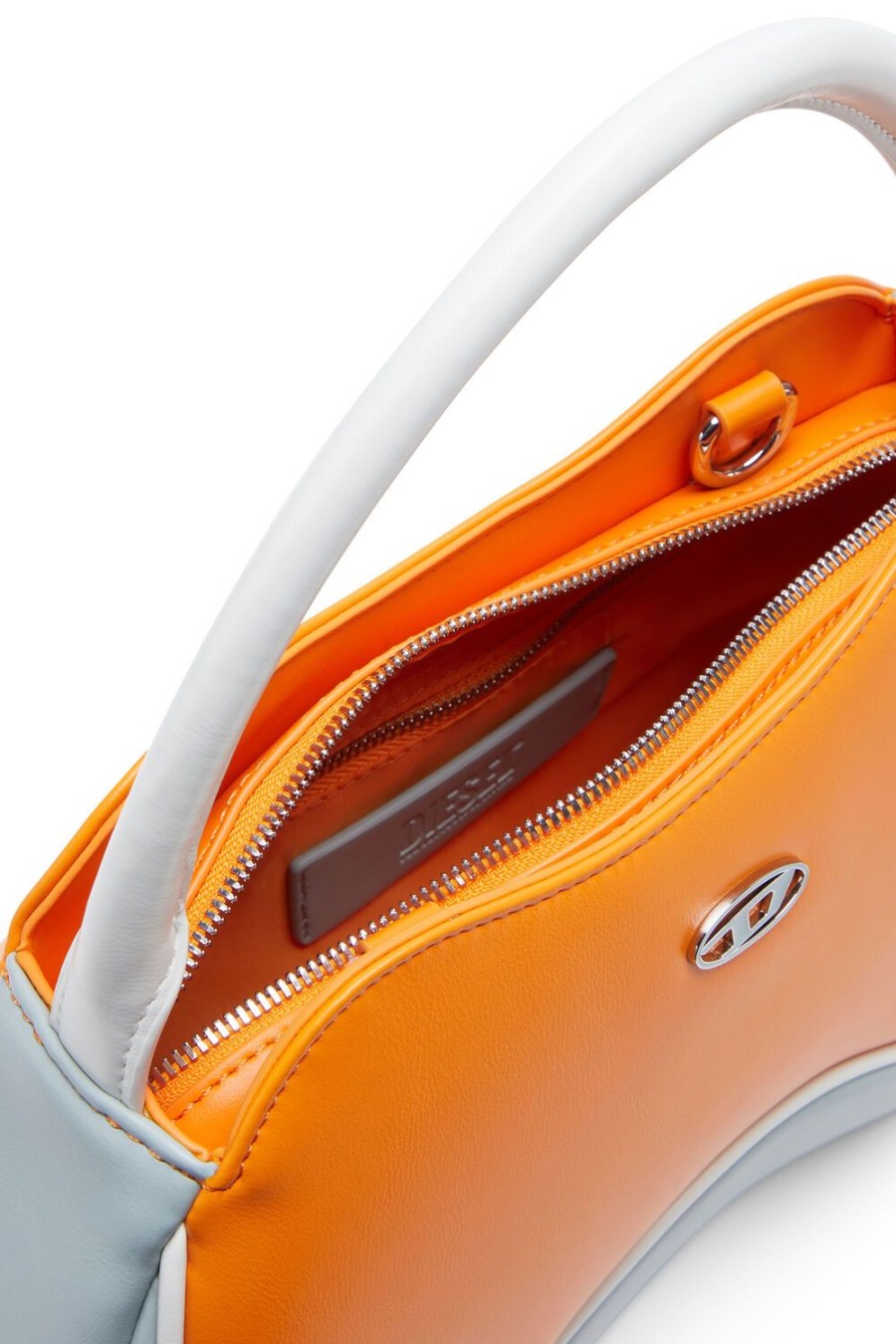 Damen Diesel Handtaschen | Play Top Handle Orange/Grau