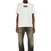 Herren Diesel T-Shirts | T-Just-Slits-N6 Weis