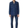 Herren Diesel Hemden | D-Ocean Western Shirt Dunkelblau