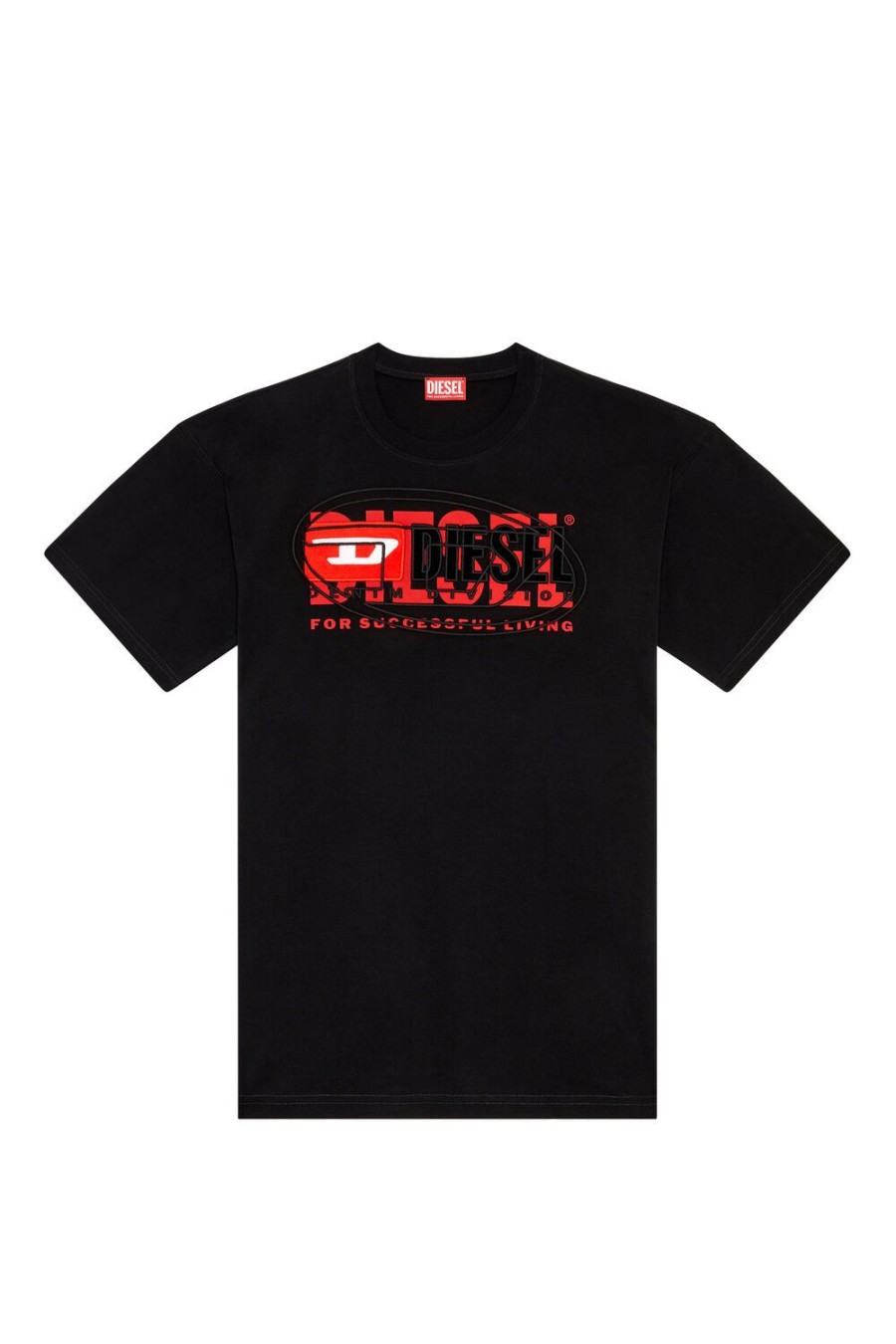 Herren Diesel T-Shirts | T-Boxt Schwarz