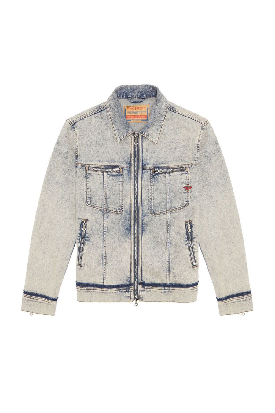 Herren Diesel Jacken | D-Barcy-Re Hellblau