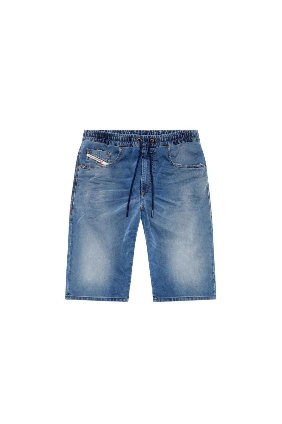 Herren Diesel Hosen Und Shorts | 2033 D-Krooley-Short Jogg Mittelblau