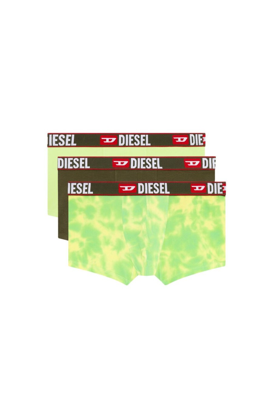 Herren Diesel Unterwasche | Umbx-Damienthreepack Schwarz/Grun