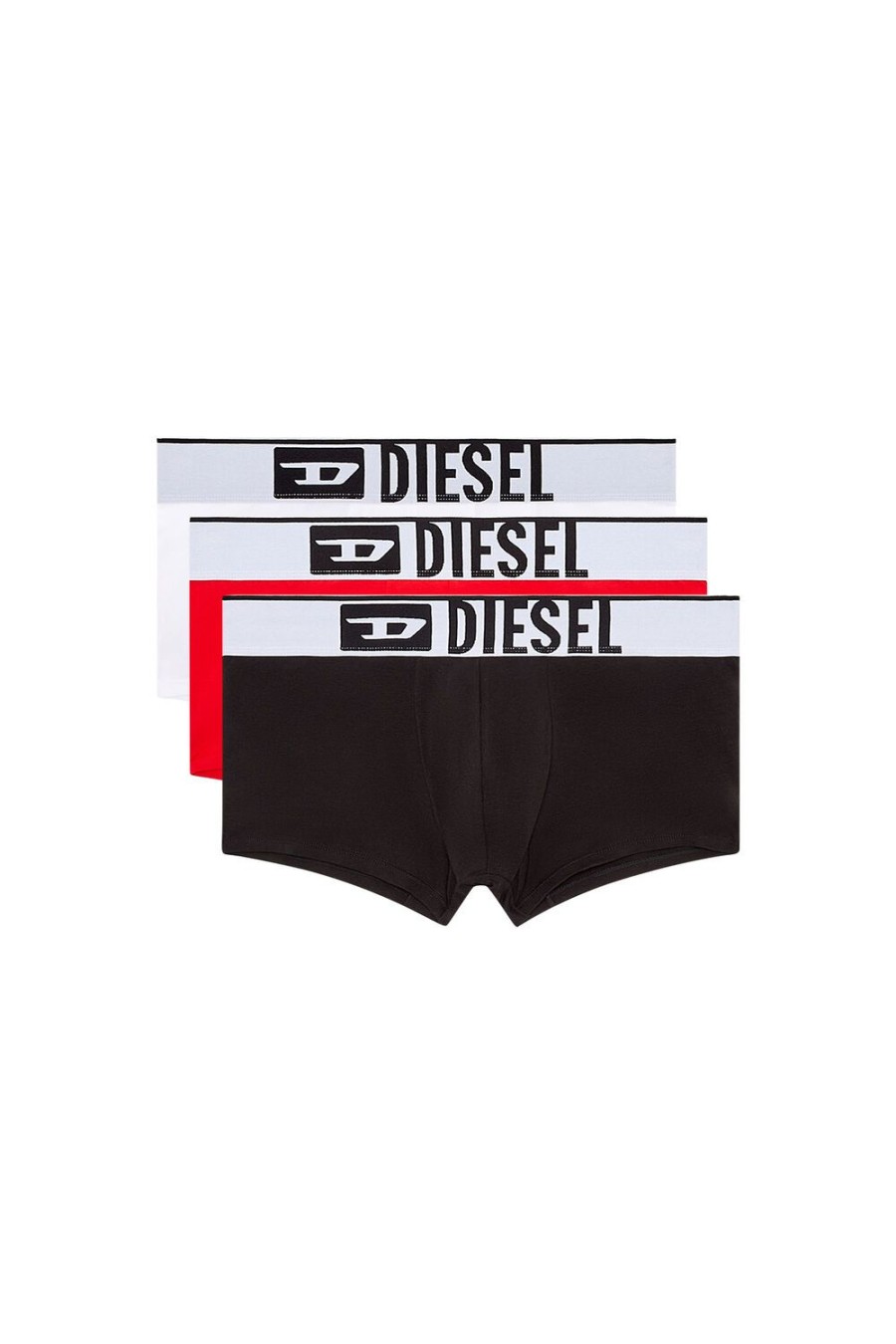 Herren Diesel Unterwasche | Umbx-Damienthreepack-Xl Schwarz/Rot