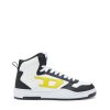 Herren Diesel Sneakers | S-Ukiyo V2 Mid Weiss/Gelb