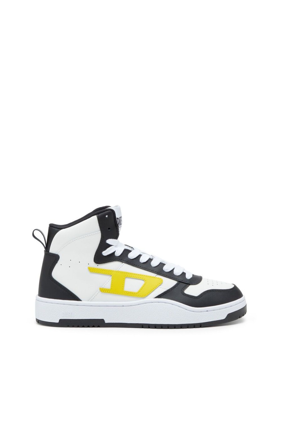 Herren Diesel Sneakers | S-Ukiyo V2 Mid Weiss/Gelb