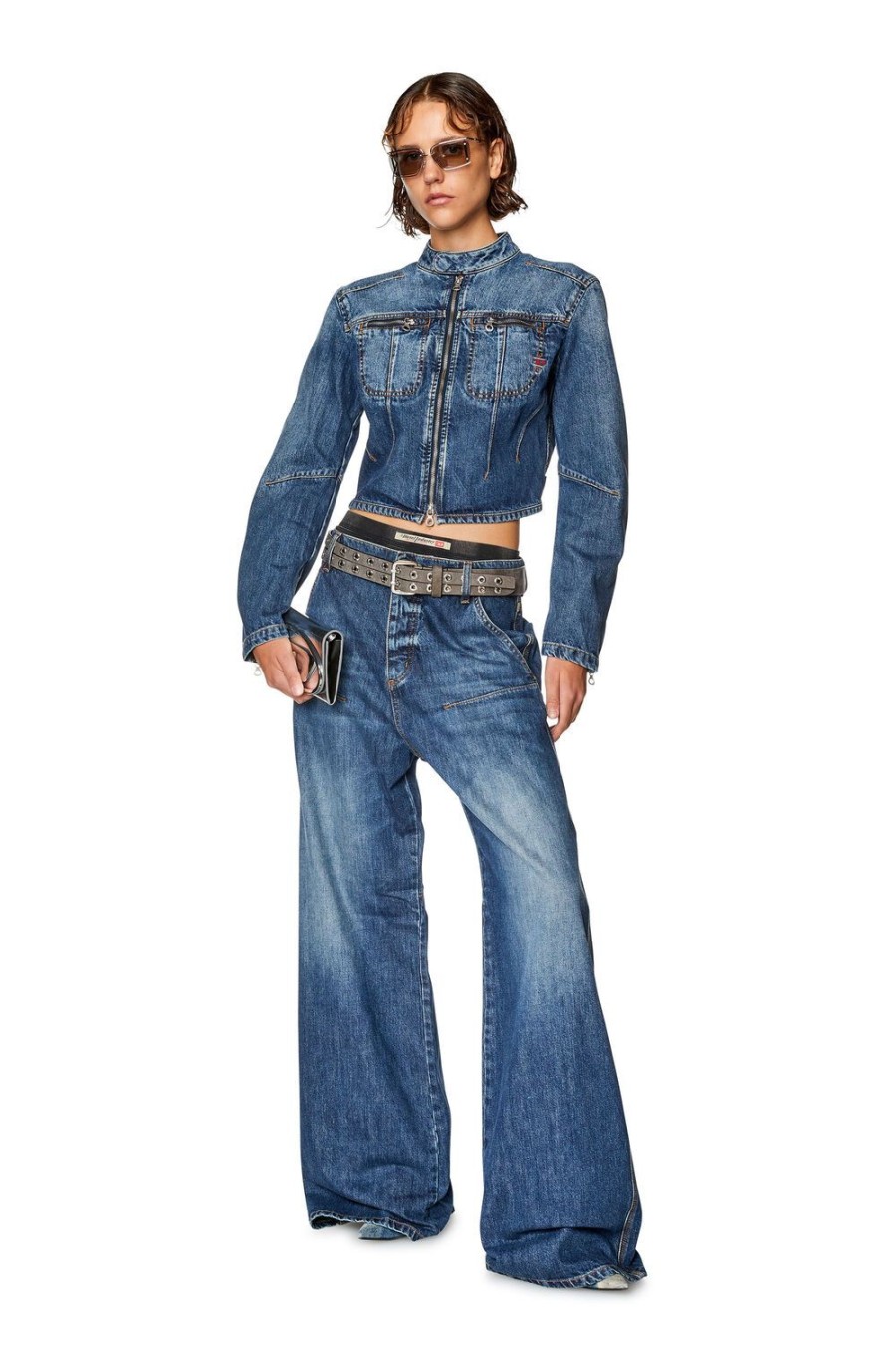 Damen Diesel Jacken | De-Slimmy-Bk-S Mittelblau