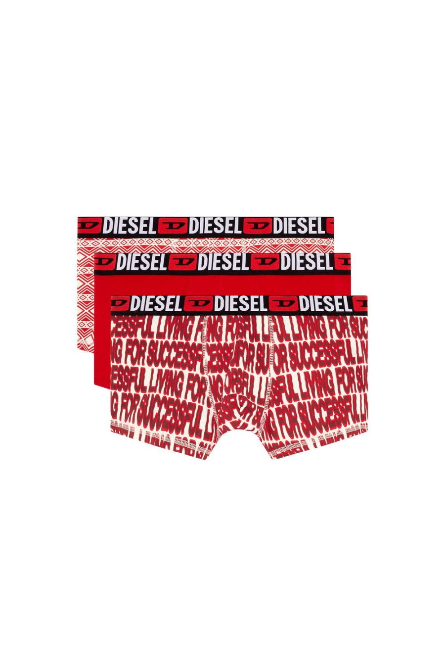 Herren Diesel Unterwasche | Umbx-Damienthreepack Rot