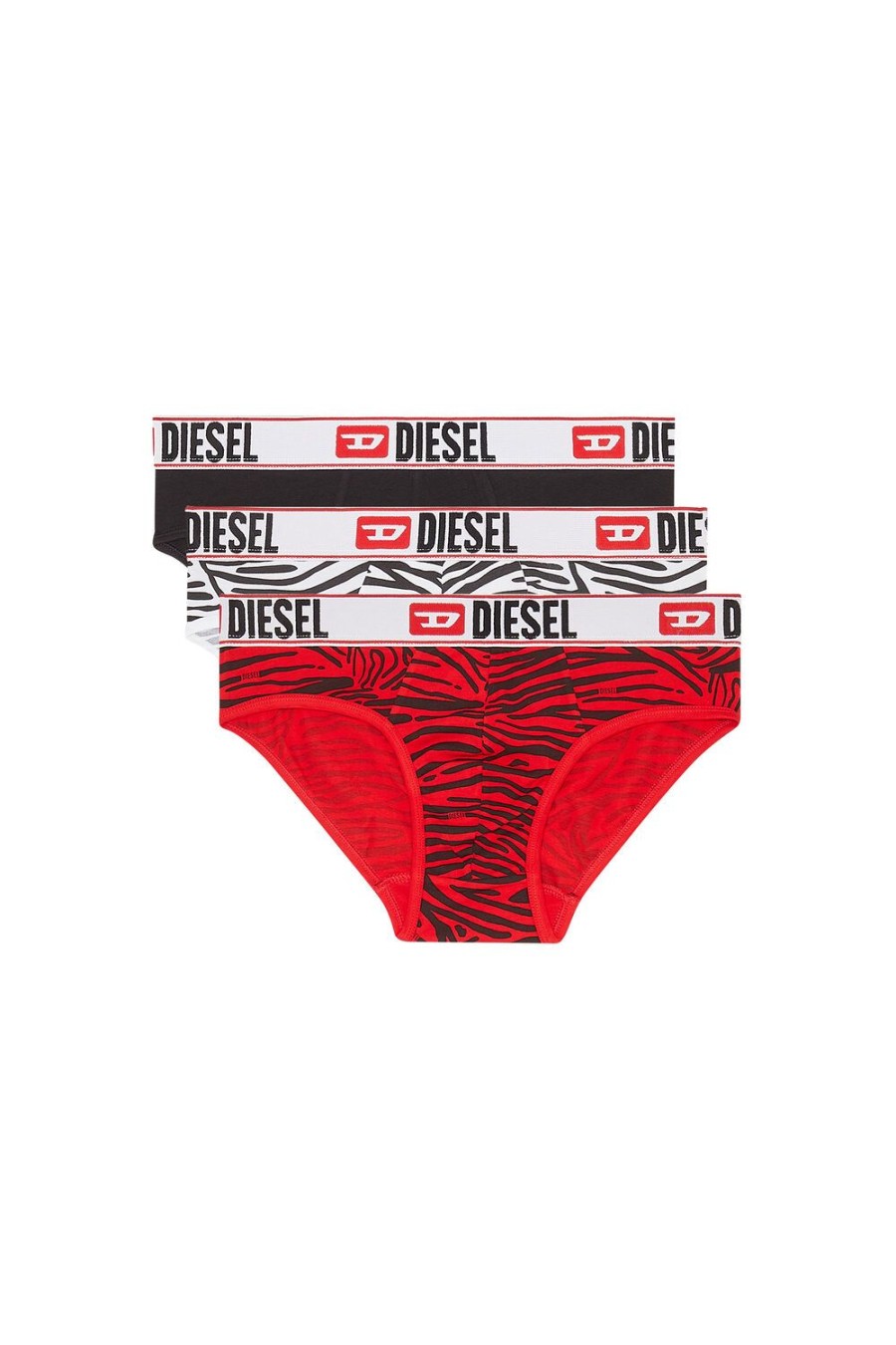 Herren Diesel Unterwasche | Umbr-Andrethreepack Rot/Schwarz