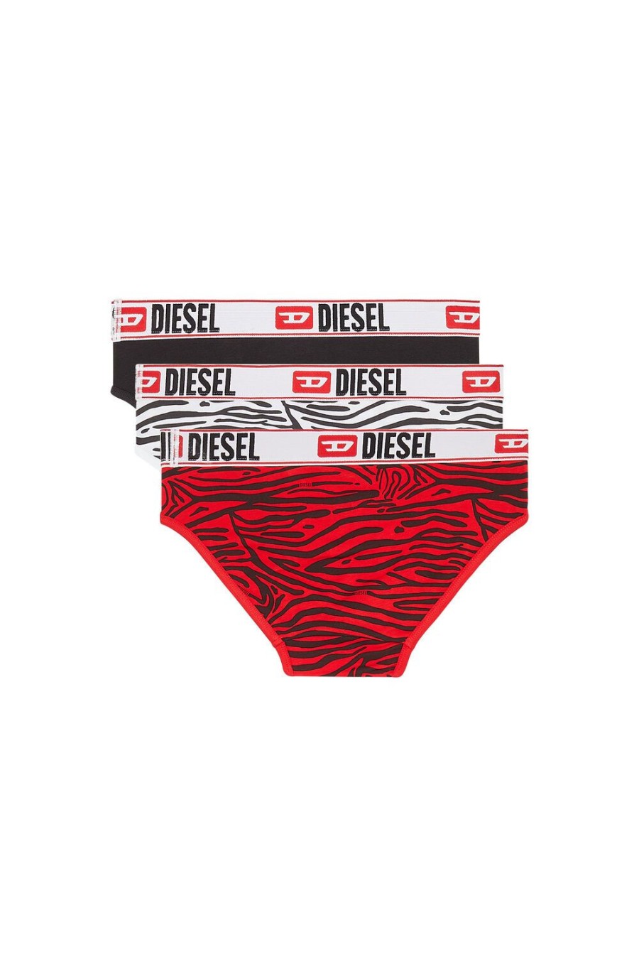 Herren Diesel Unterwasche | Umbr-Andrethreepack Rot/Schwarz