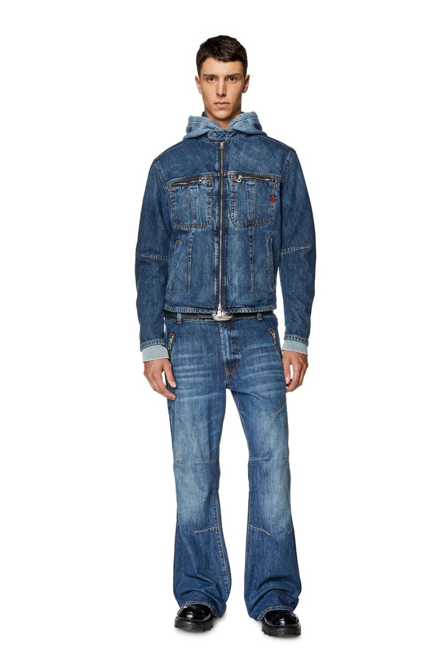 Herren Diesel Jacken | D-Barcy-Bk-S Dunkelblau